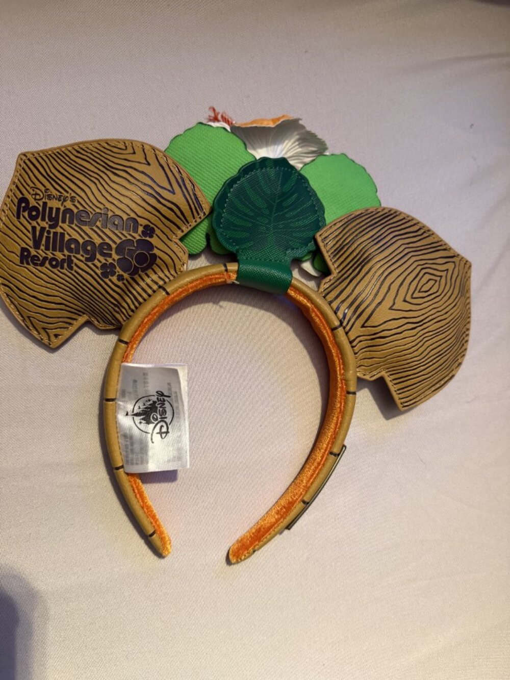 Disney Loungefly Polynesian Village Resort 50th Anniversary Tiki Ears Headband - Picture 5 of 5